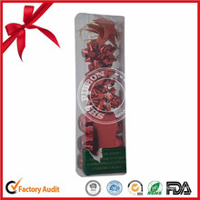 China Manufacture Wholesale Red Ribbon Christmas Bow